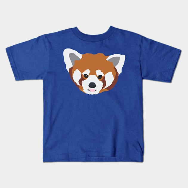 Red Panda Kids T-Shirt by ElviaMontemayor